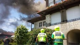 Fuego en edificio 'Sotileza' de Castro Urdiales