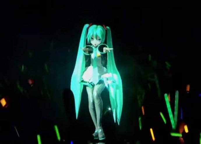 Hatsume Miku holograma