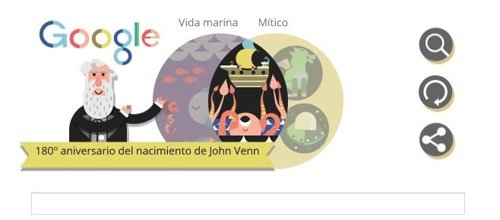 Doodle de Google en homenaje a John Venn