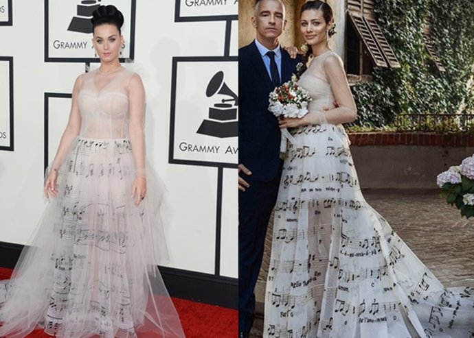 Marica pellegrini y katy perry vestidas igual