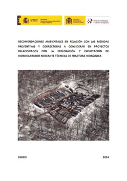 Portada del informe sobre el fraking