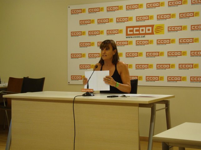 Cristina Faciaben ha presentado el informe sobre paro y ocupación de CC.OO. 