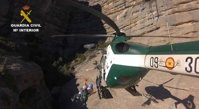 Rescate de montaña de la Guardia Civil