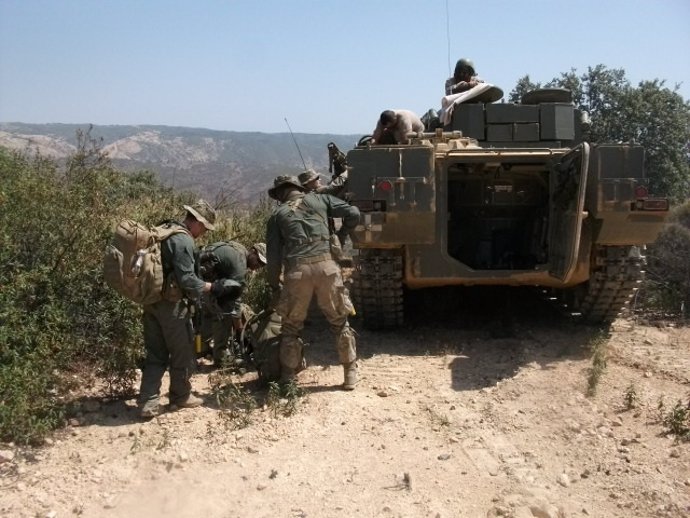 Militares en Cerro Muriano