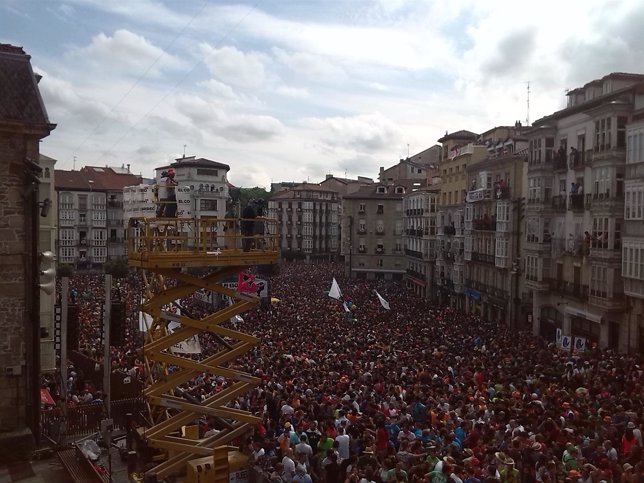 Inicio de las fiestas de Vitoria