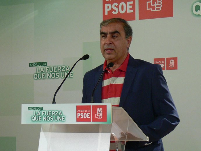 José Martínez Olmos, diputado del PSOE, en rueda de prensa
