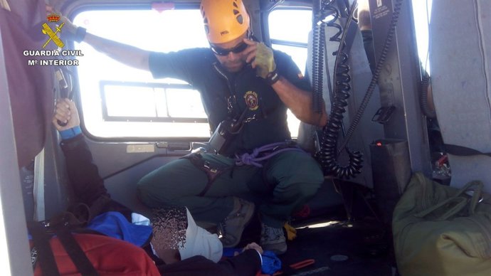 Rescate de un romero en Sierra Nevada