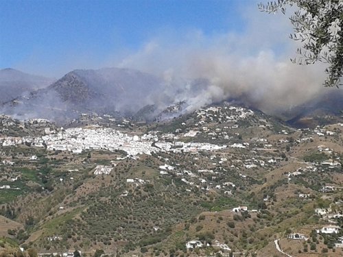 Incendio de Cómpeta 