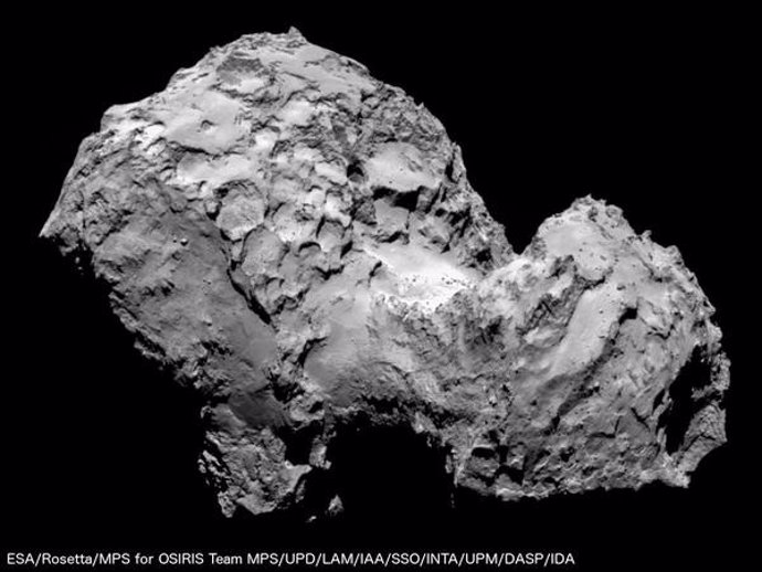 Imagen de 67P/Churyumov-Gerasimenko desde Rosetta