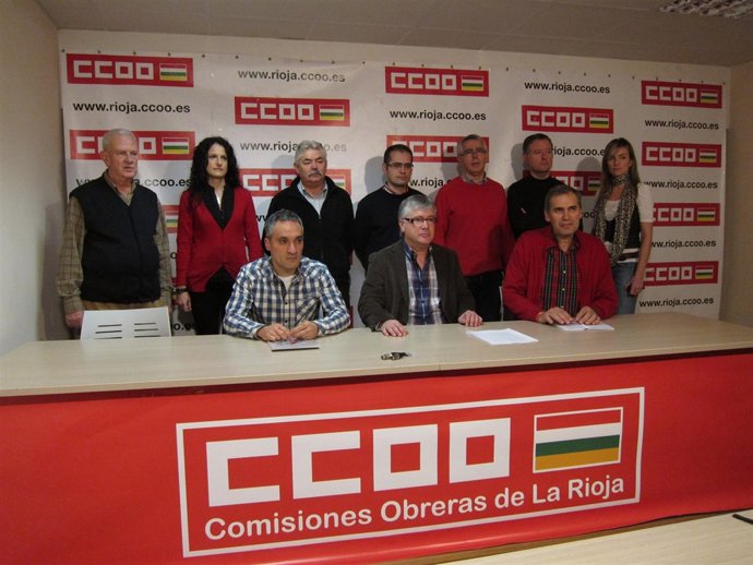 Integrantes de la futura dirección de CCOO La Rioja