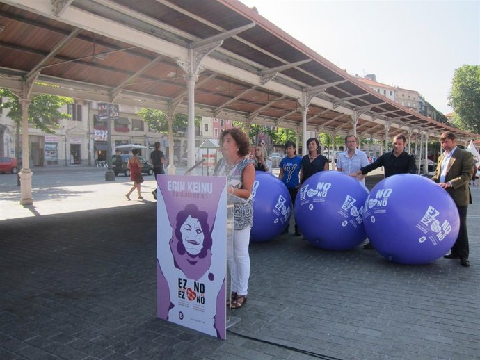 Campaña contra las agresiones sexistas en Bilbao.