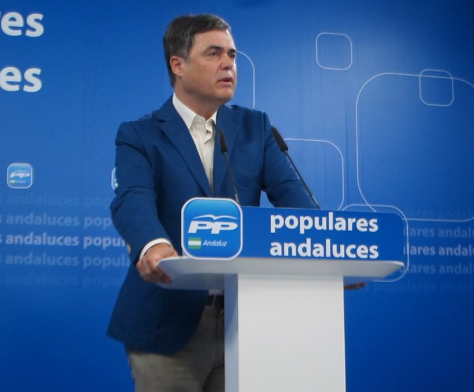 Carlos Rojas en rueda de prensa en el PP-A