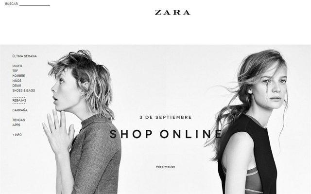 Tienda online de Zara en México