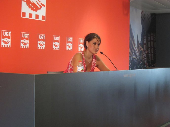 La portavoz nacional de Avalot-Joves de la UGT de Catalunya, Afra Blanco