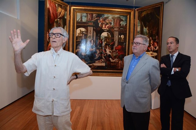 Pepe Dámaso con José Miguel Bravo de Laguna y Larry Álvarez