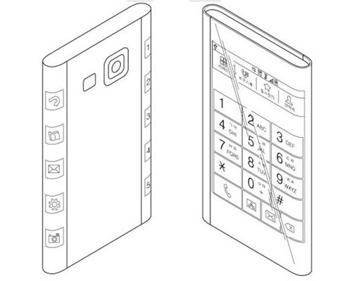Samsung prueba su 'smartphone' con pantalla de tres caras