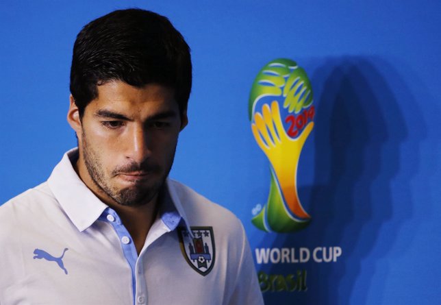 Luis Suárez en el Mundial de Brasil