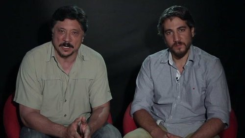 Los intérpretes Carlos Bardem y Alberto Ammann.