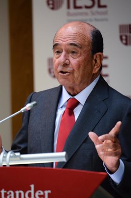 Emilio Botín en una charla en el IESE