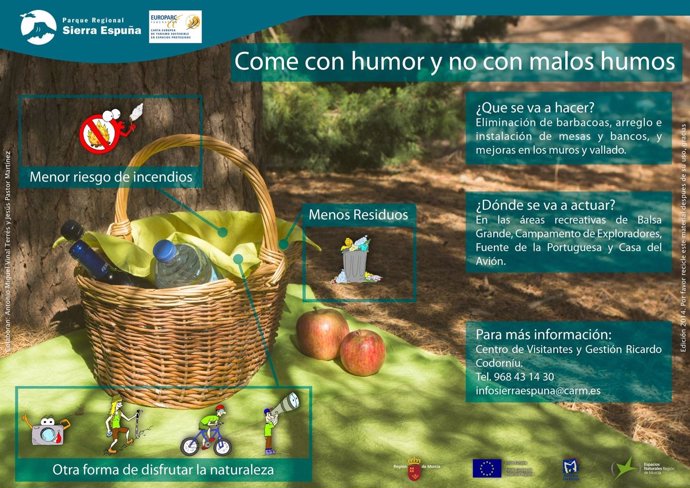 Campaña informativa en el Parque Regional de Sierra Espuña
