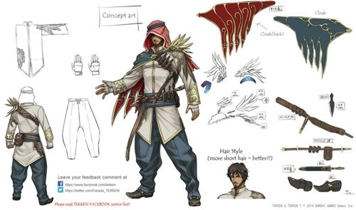 Diseño conceptual de nuevo personaje para Tekken 7 