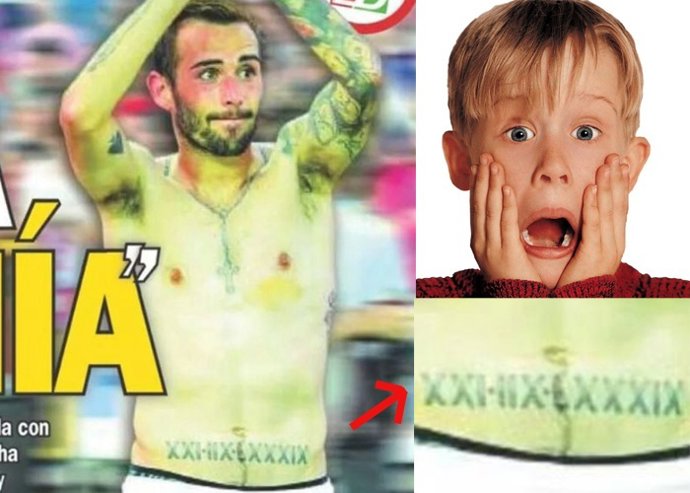 Aleix Vidal y su tatuaje 