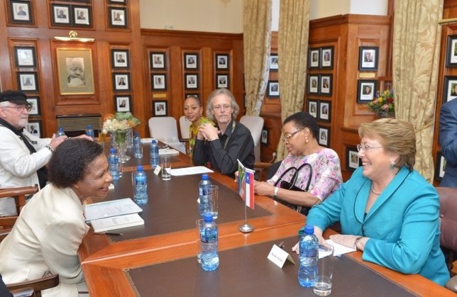 Michelle Bachelet en Pretoria