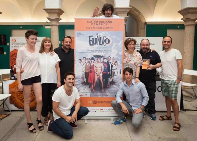 Pepón Nieto, Anabel Alonso y Alejo Sauras Teatro Romano de Mérida con El Eunuco