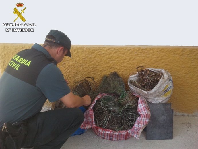 Cable de cobre intervenido en Benamejí (Córdoba)      