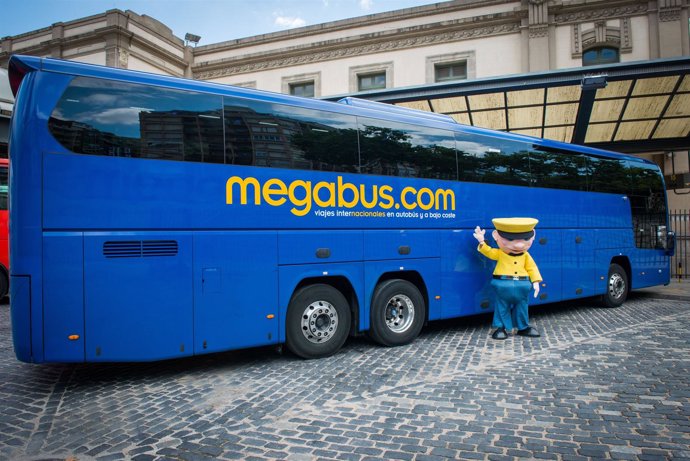 Megabus en la estación del Norte de Barcelona 