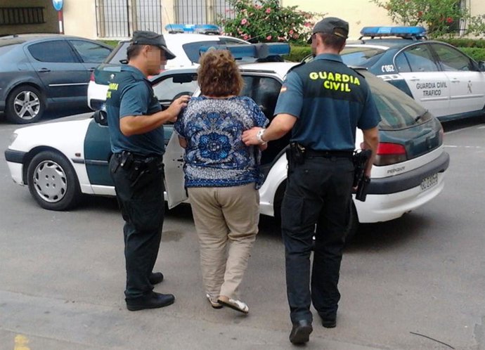 Imagen de la detenida