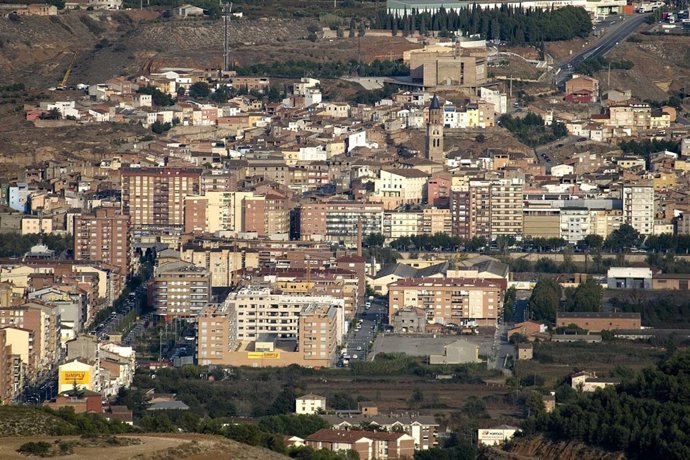 Vista Aérea De La Ciudad De Fraga