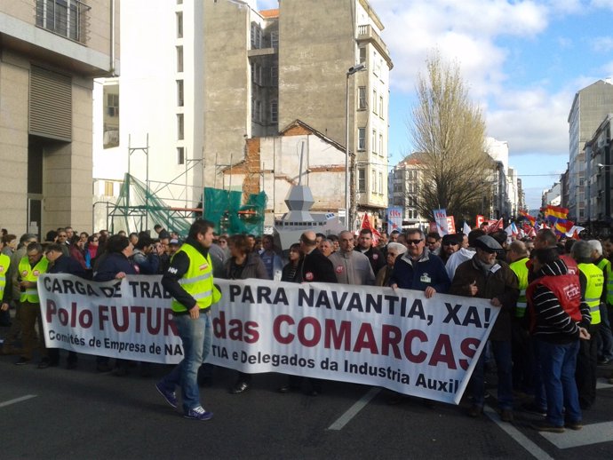 Manifestación por el naval en Ferrol