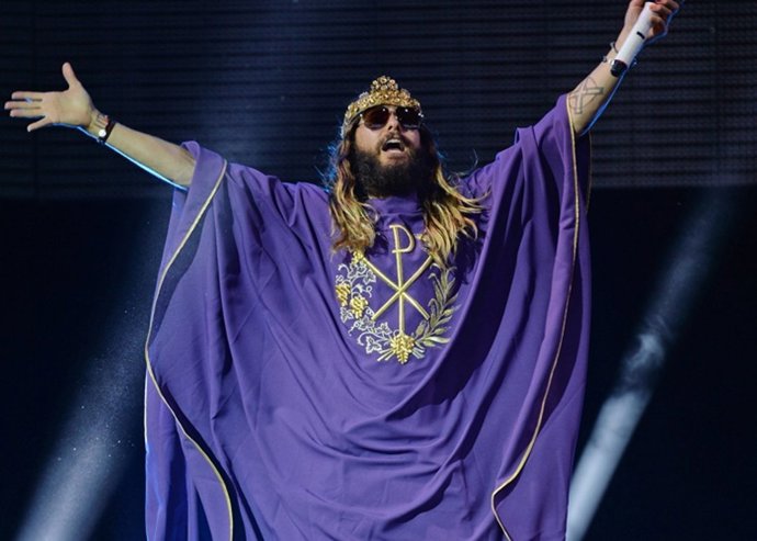  Jared Leto Of Thirty Seconds To Mars Performs At The