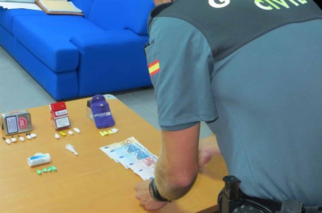 Dosis de cocaína intervenidas a un vecino de Xinzo 