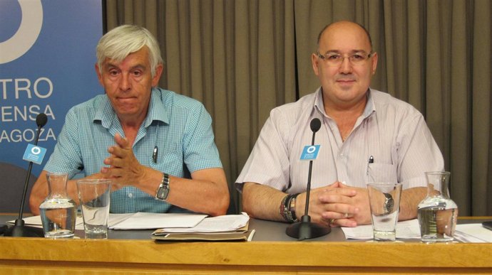 Benito Carreras, de CCOO, y José de las Morenas, de UGT