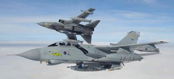 Dos cazas Tornado de la RAF
