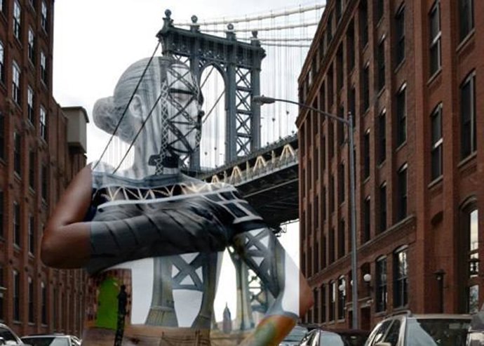 Como camaleones, la artista Trina Merry camufla a las mujeres en Nueva York