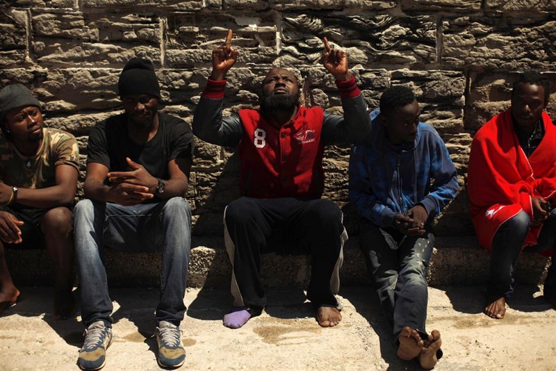 Inmigrante poco después de llegar a Tarifa