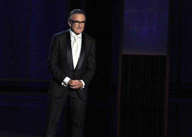  Presenter Robin Williams Speaks Onstage During 