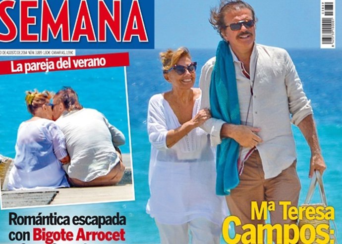 María Teresa Campos y Bigote Arrocet 