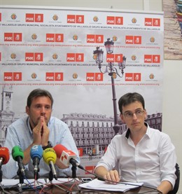 Pedro Herrero y Óscar Puente en rueda de prensa
