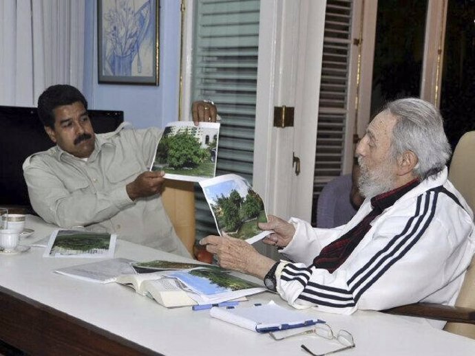 Fidel Castro y Nicolas Maduro