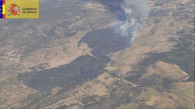 Incendio en Romangordo