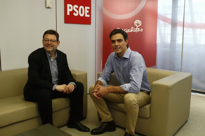 Pedro Sánchez con Ximo Puig
