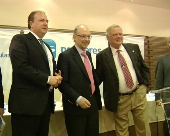 Monago con Montoro en su visita a Extremadura