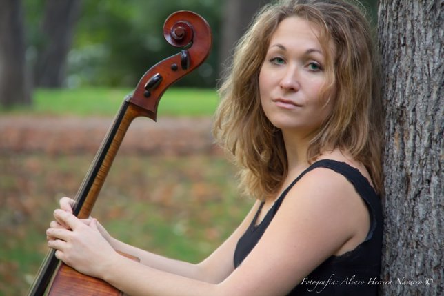 La violonchelista Georgina Sánchez. 