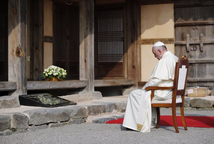 El Papa Francisco en su visita a Corea del Sur