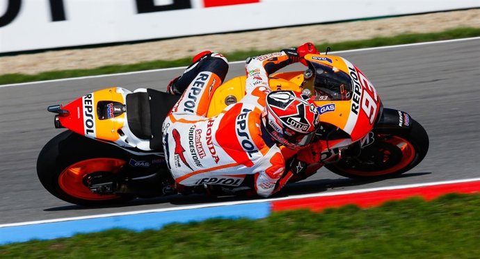 Márquez en los libres del GP República Checa