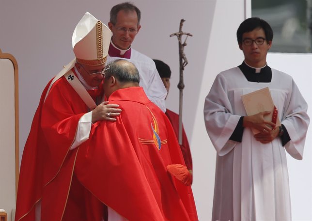 El Papa Francisco en la beatificación de Corea